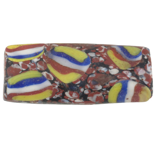 Rare Large Antique Millefiori Mosaic Venetian Trade Bead, African Origin