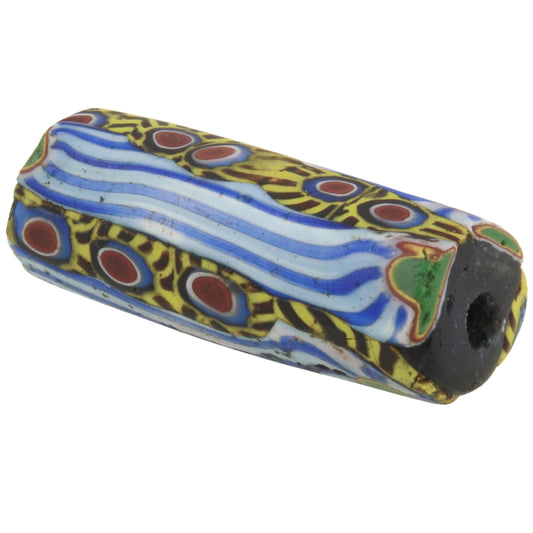 Rare Large Antique Millefiori Venetian Mosaic Glass Trade Bead
