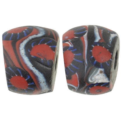 Rare Large Antique Venetian Millefiori African Trade Beads - 15X12Mm