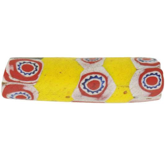 Rare Antique Large Venetian Millefiori Mosaic Glass African Trade Bead, 32Mm