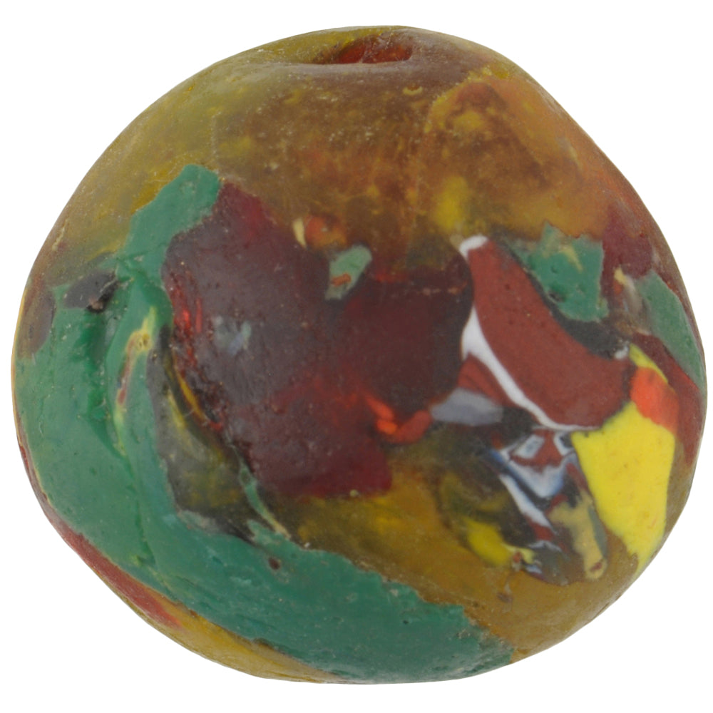 Large African Recycled Glass Trade Beads - Ghana Krobo Artistry