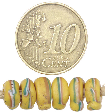 Rare Antique Venetian Wound Glass African Trade Beads 8-9Mm - alternate view