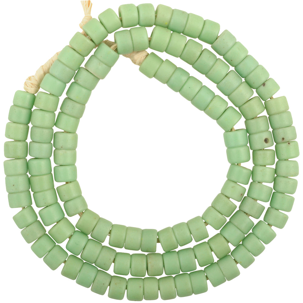 Vintage African Trade Beads - 7Mm Czech Bohemian Glass Tile Beads