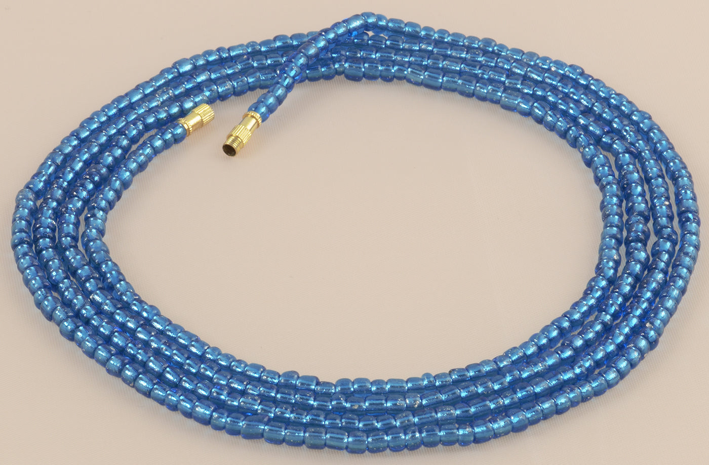 African Waist Beads Handmade Belly Chain Weight Control Body Jewelry Ghana - close-up