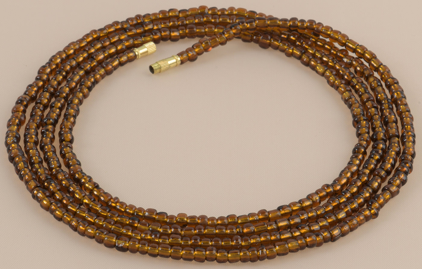 Ghana Waist Beads Handmade Belly Chain Weight Control African Body Jewelry - close-up