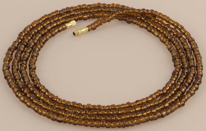 Ghana Waist Beads Handmade Belly Chain Weight Control African Body Jewelry - close-up
