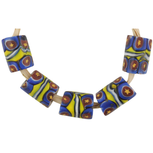 Antique Venetian Millefiori Mosaic Glass Trade Beads - African Trade