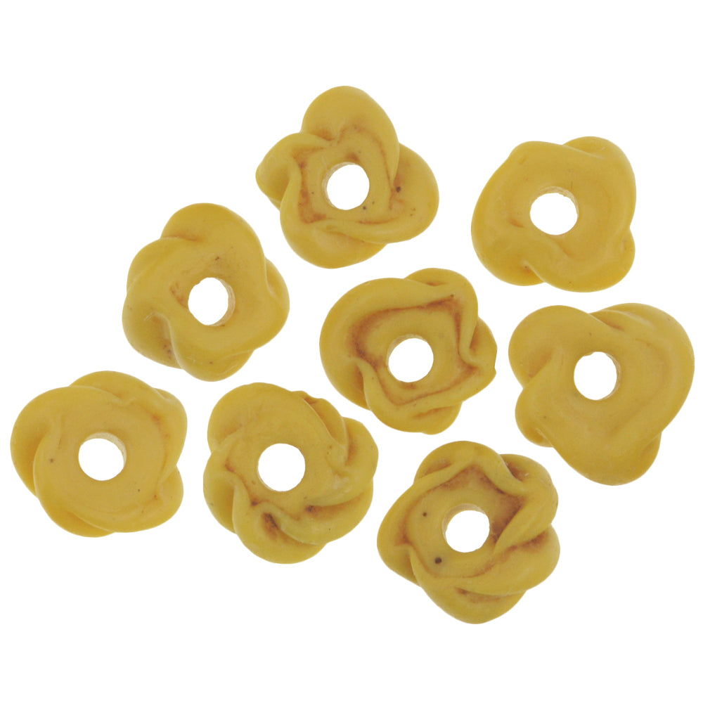 Eight Rare Antique Fancy Venetian Lampwork Glass Trade Beads 8Mm