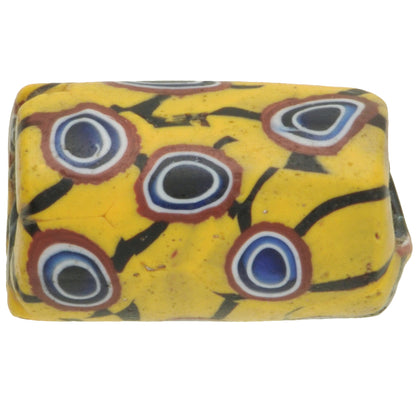 Antique Venetian Millefiori Mosaic Glass Trade Bead, 22Mm, African Trade