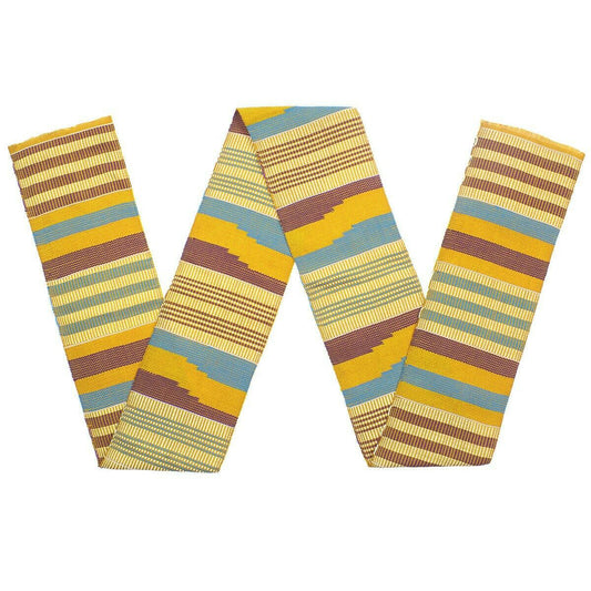 Handwoven Kente Stole - Authentic Ghanaian African Scarf