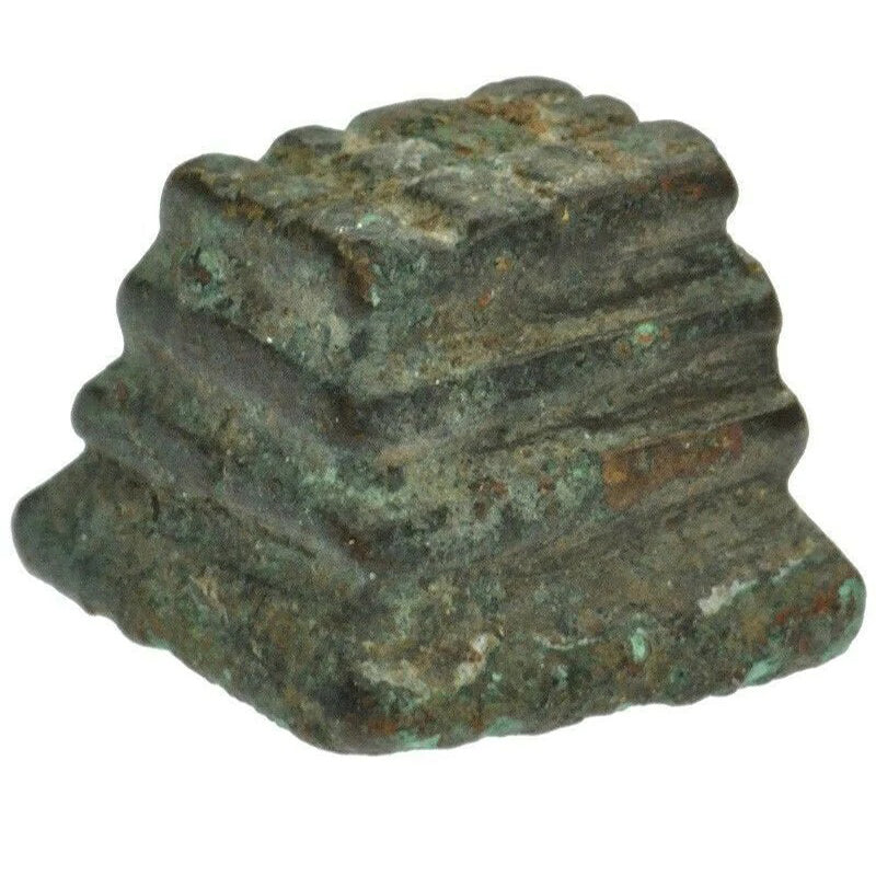 Antique Ashanti Akan Brass Goldweight – Lost Wax Geometric