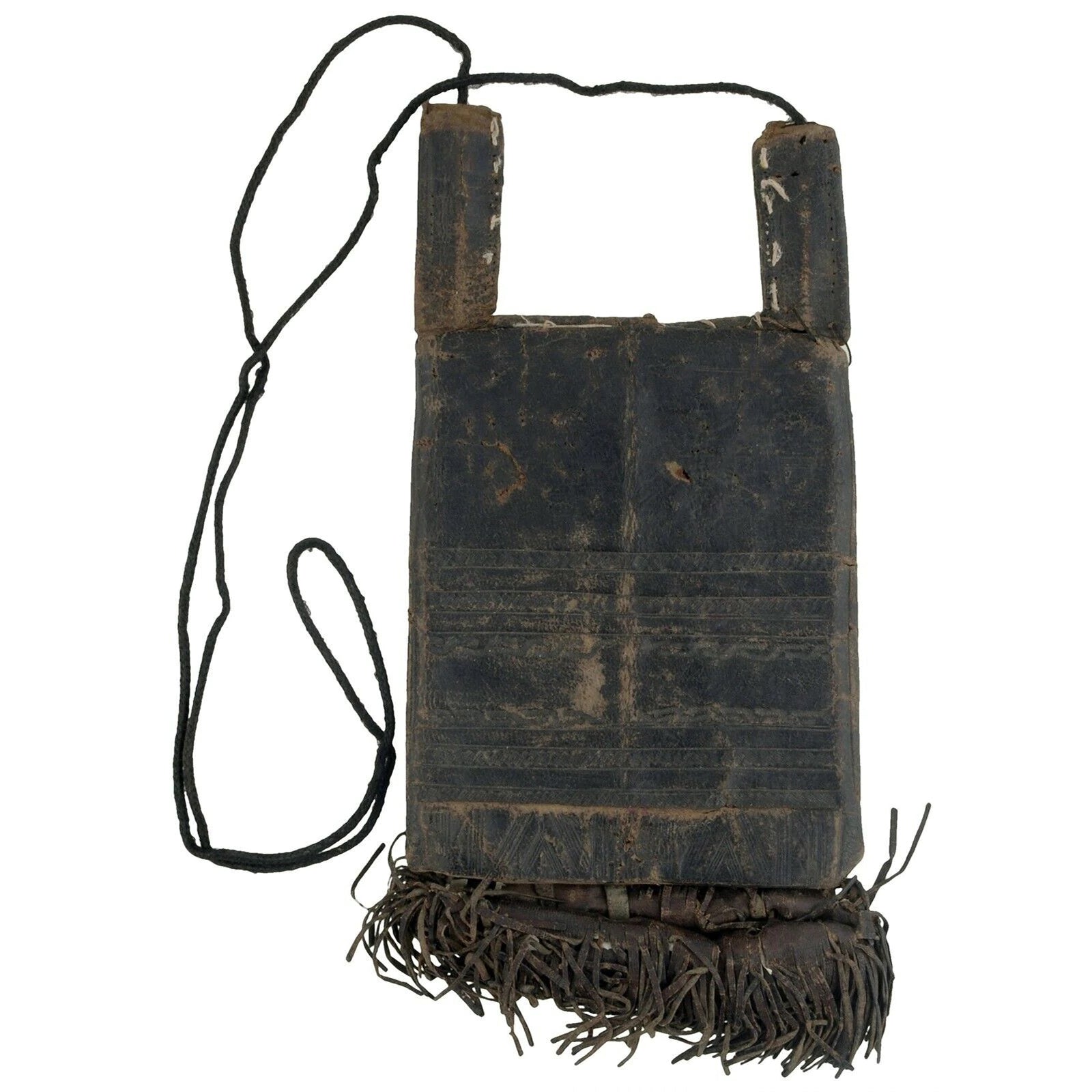 Authentic OLD Tuareg Leather Purse – Sahara Nomad Ethnic Wallet