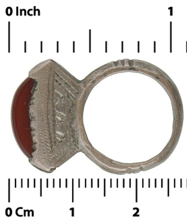 Silver Tuareg Ring Authentic Ethnic Jewelry African Niger Nigeria Mali Boho - close-up
