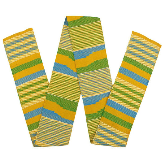 Authentic Ghanaian Kente Scarf: A Tapestry Of Tradition And Elegance