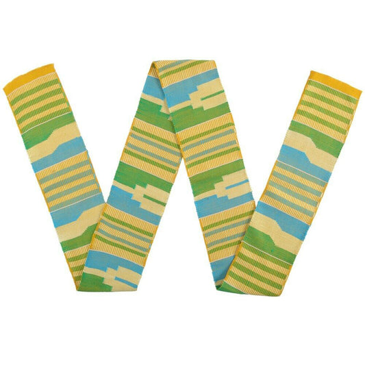 Authentic Kente Scarf: Handwoven Ghanaian Elegance & Heritage
