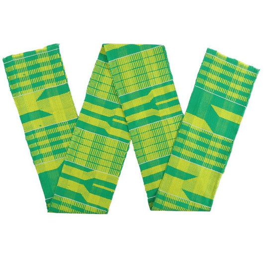 Authentic Handwoven Kente Scarf From Ghana - Tradition & Craftsmanship