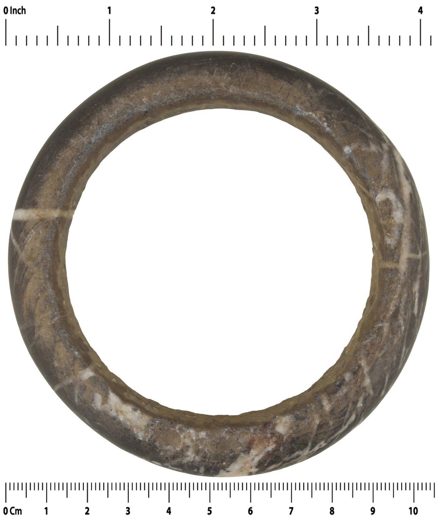 Antique West African Stone Granite Bracelet Armband Currency Mali Dogon Sahara - partial view