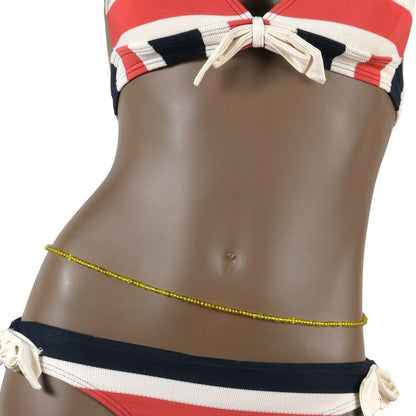 Ghana Waist Beads Handmade Belly Chain African Body Jewelry - angled shot