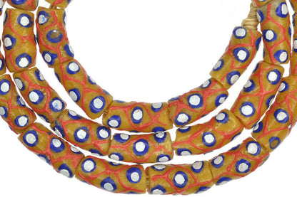 Handmade Fancy Powder Glass Beads - African Trade Ghana - alternate view