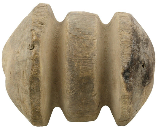 Authentic Large Tuareg Wooden Pulley – Vintage 20 × 18 cm Well Tool