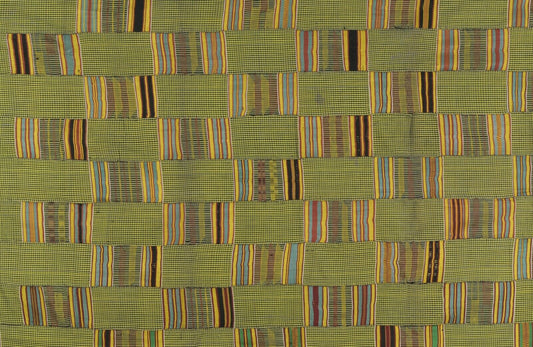 Handwoven Ashanti Kente – 77″ × 52″ Woman Size Authentic Cloth