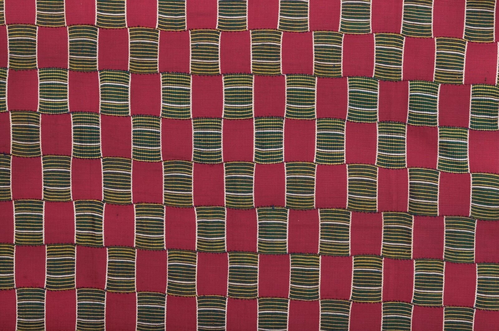 Vintage Handwoven Ewe Kente Cloth – Woman Size 69″×50″