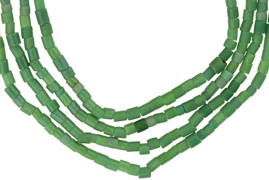 Antique Venetian Seed Glass Drawn Trade Beads – Tiny 2‑3 mm Strand, 67 cm