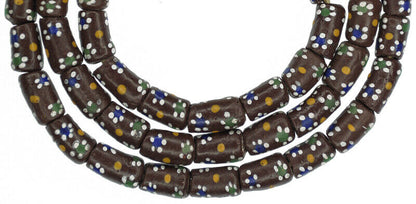 Elegant African Trade Beads - 9Mm Glass Beads From Ghana - alternate view