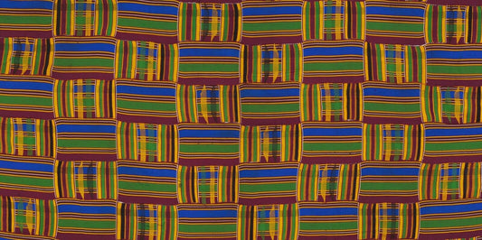 Vintage Handwoven Ashanti Kente Cloth – Woman Size 74″ × 45¼″