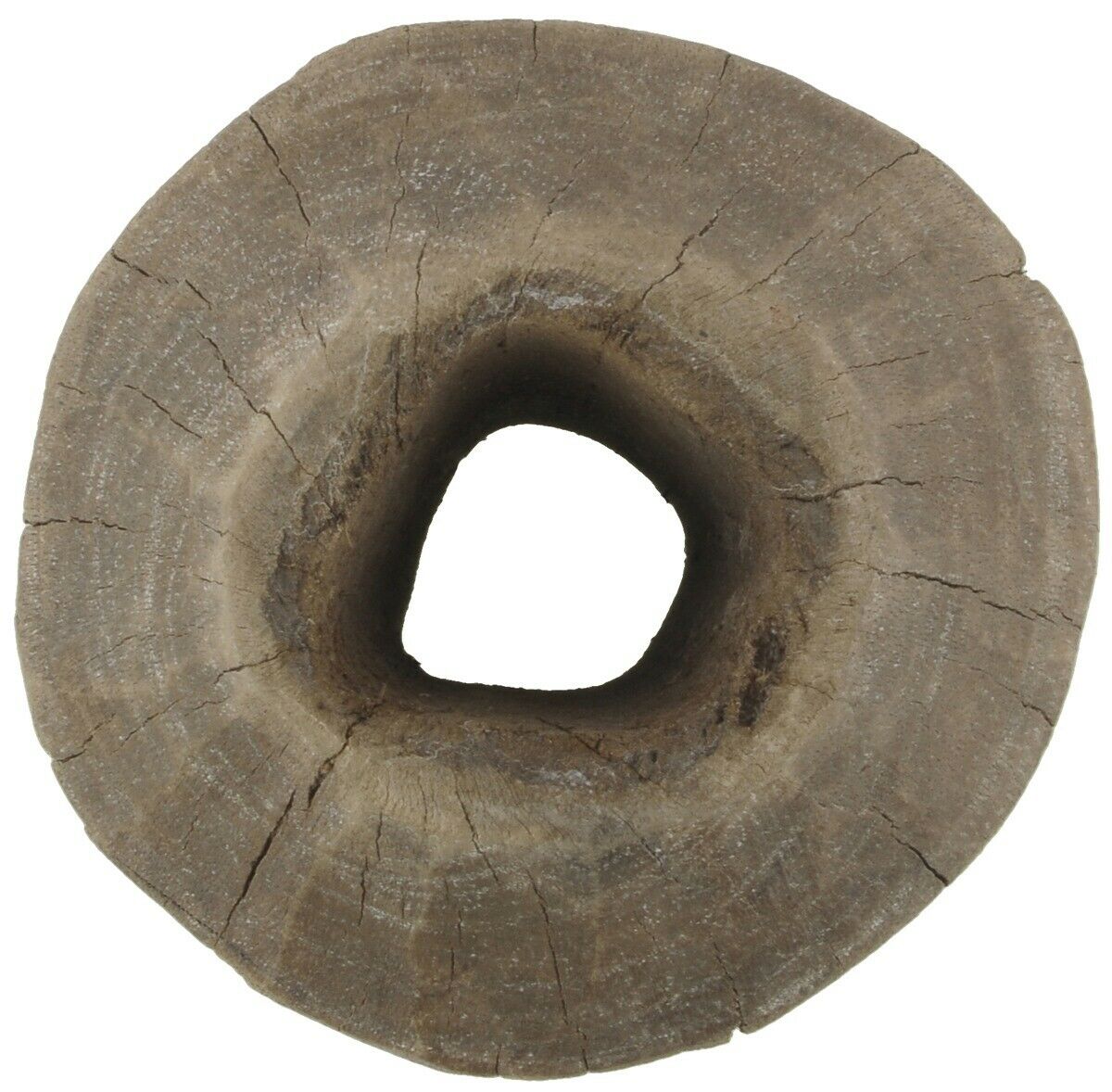 Old Tuareg Wooden Water Well Pulley African Art Niger Mali - zoomed-in detail