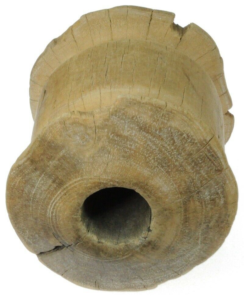 Old Tuareg Wood Pulley African Sahara Desert Water Well Niger Mali Art Authentic - zoomed-in detail