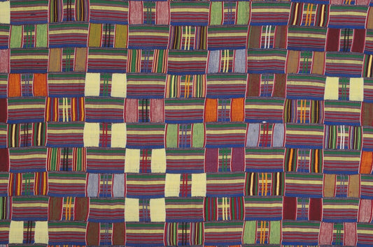 Vintage Handwoven Ewe Kente Cloth – Woman Size (1970s)