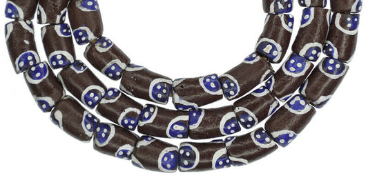 Elegant African Trade Powder Glass Beads - Handmade In Ghana - alternate view