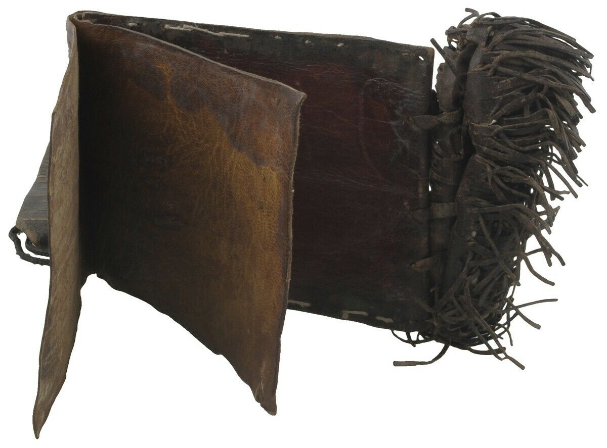 Authentic OLD Tuareg Leather Purse – Sahara Nomad Ethnic Wallet