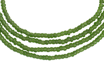 Old Translucent Green 2 mm Venetian Seed Bead Strand – Trade Beads