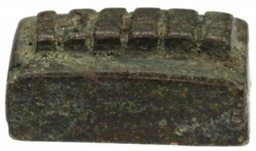 Ashanti Antique Gold Weight African Ghana Coast Akan Brass Bronze Goldweight - angled shot