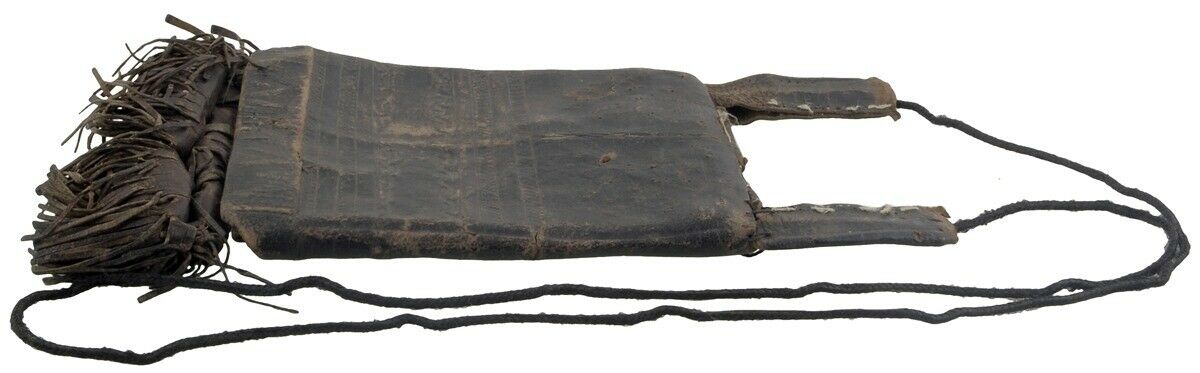 Authentic OLD Tuareg Leather Purse – Sahara Nomad Ethnic Wallet