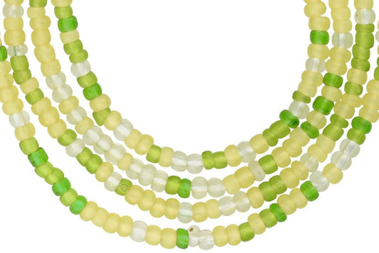 Exquisite 3 mm Old Venetian Translucent Seed Bead Strand – Circa Early‑Mid 1900s