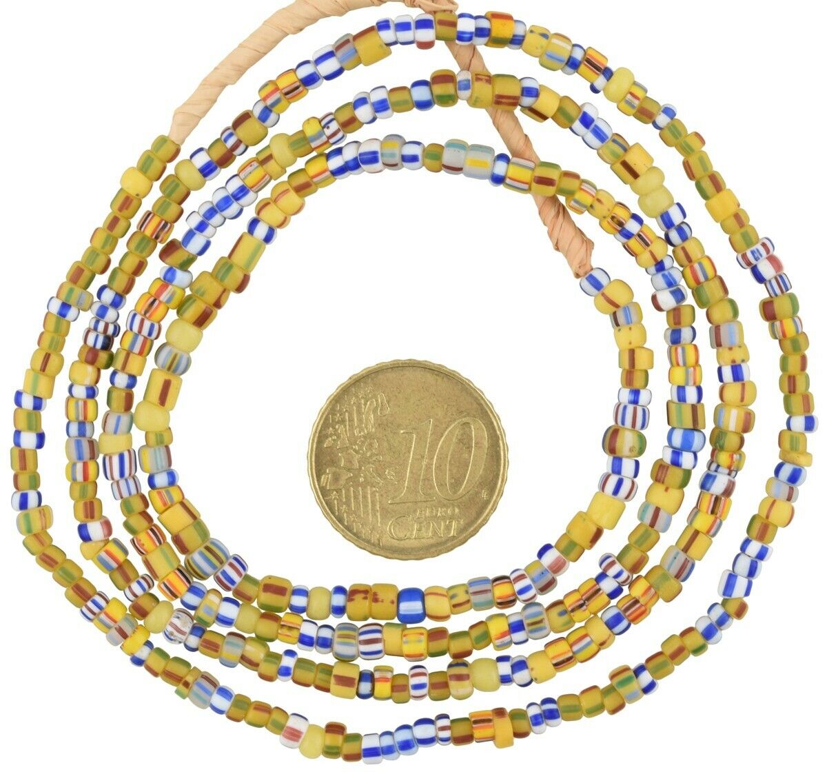 Antique Old Venetian Drawn Seed Glass Beads – Strand of 2–4 mm Trade Beads