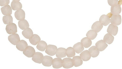 Translucent Ghana Glass Beads - Recycled African Trade Beads - alternate view