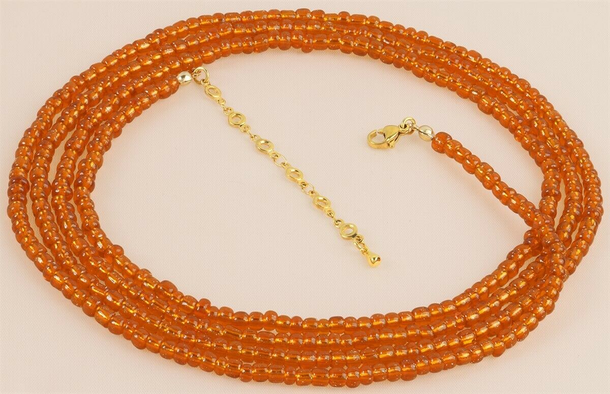 Ghana Waist Beads Belly Chain Weight Control Body Jewelry - zoomed-in detail