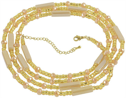 Waist Beads African Belly Chain Ghana Handmade Body Jewelry - zoomed-in detail