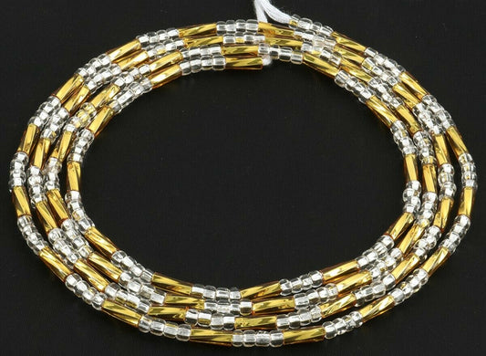Waist Beads African Belly Chain Body Handmade Glass Jewelry Ghana - alternate view