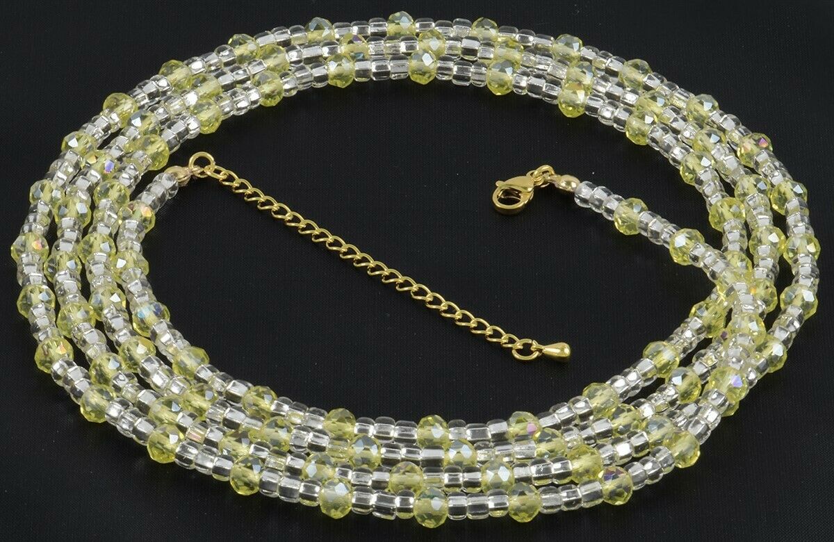 African Waist Beads Handmade Ghana Belly Chain African Body Jewelry - zoomed-in detail