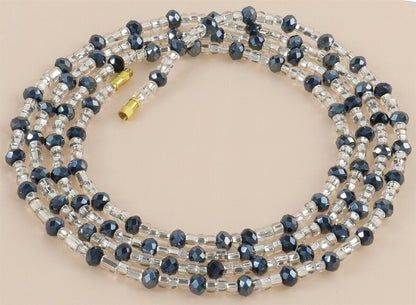 Waist Beads Ghana African Handmade Belly Chain Body Jewelry Weight Control - close-up