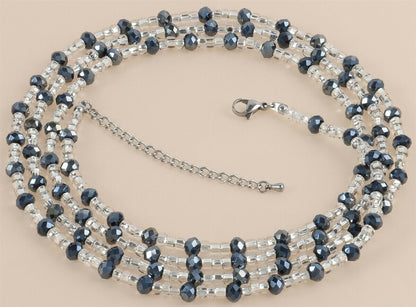 Waist Beads Ghana African Handmade Belly Chain Body Jewelry Weight Control - zoomed-in detail