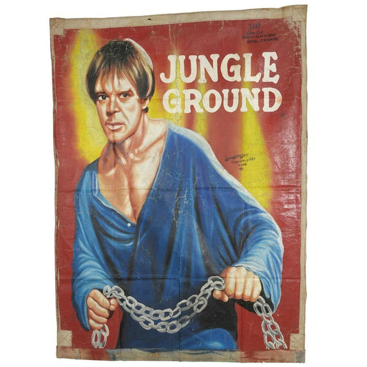 Jungleground Movie Poster - Authentic Ghanaian Artwork