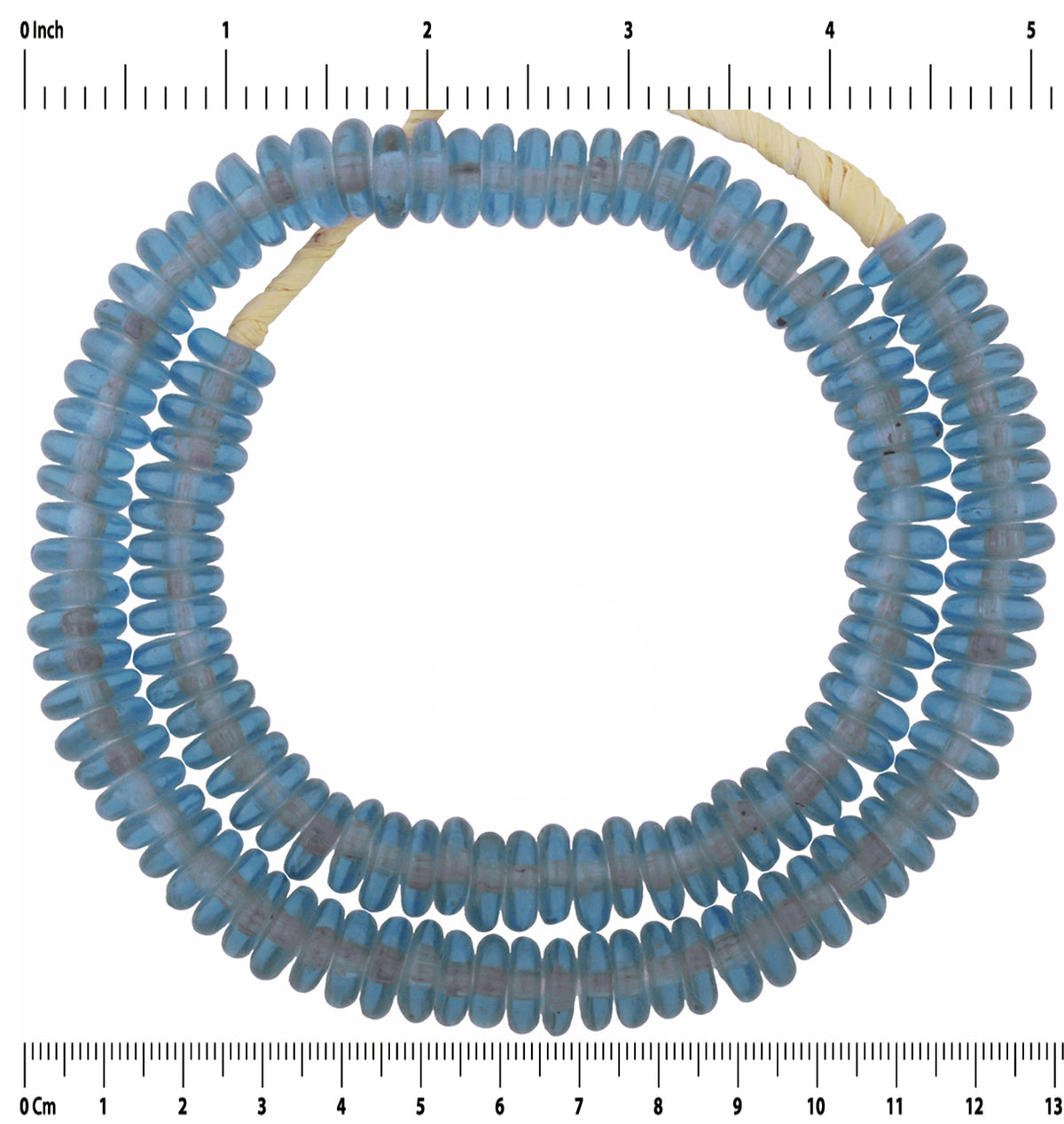 Handmade African Trade Beads - Recycled Ghana Glass, 12Mm - close-up
