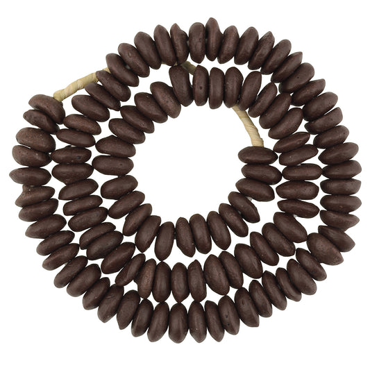 Authentic Krobo Recycled Glass Beads - 13-14Mm African Trade Beads