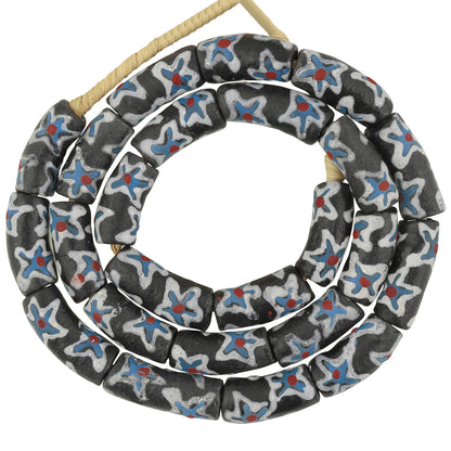 Fancy African Trade Beads: 10Mm Ghana Glass Beads